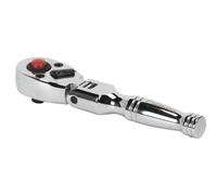 Sealey AK660SF Ratchet Wrench Flexi-Head Stubby 1/4inSq Drive