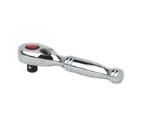 Sealey Premier Stubby Pear-Head Ratchet Wrench with Flip Reverse 1/4"Sq Drive