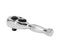 Sealey Premier Stubby Pear-Head Ratchet Wrench with Flip Reverse 1/4"Sq Drive AK
