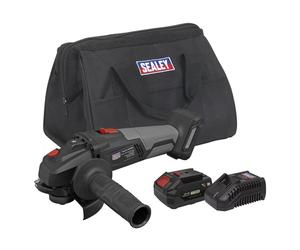 Sealey Premier SV20 Series 115mm Brushless Cordless Angle Grinder Kit 20V 4Ah CP