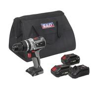Sealey Premier SV20 Series 13mm Brushless Cordless Combi Drill Kit 20V - 2 Batte