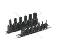 Sealey Premier TRX-Star Security Socket Bit Set 1/4" & 3/8"Sq Dri