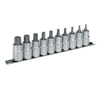 Sealey AK6208 Trx-Star* Socket Bit Set 10Pc 1/2inSq Drive