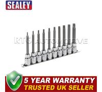 Sealey Premier TRX-Star Socket Bit Set 3/8"Sq Drive 95mm 10pc AK6236