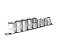 Sealey AK617 Trx-Star* Socket Set 9Pc 3/8in & 1/2inSq Drive E10-E14 & E16-E24