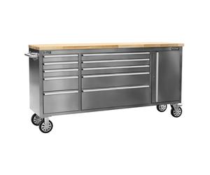 Sealey Premierâ„¢ Mobile Stainless Steel Tool Cabinet & Cupboard 10 Drawer
