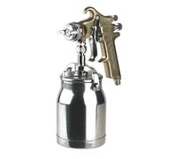 Sealey Professional Paint Spray Gun Suction Fed 1.8mm Set Up Gold Series, S701