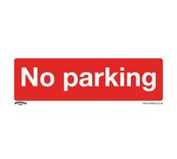 Sealey Prohibition Safety Sign No Parking Rigid Plastic 300 X 100mm Ss16P1