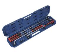 Sealey Pry Bar Set 4Pc Heavy-Duty With Hammer Cap Ak9100