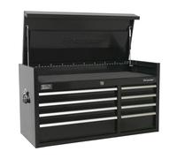 Sealey PTB104008 Premier™ Heavy-Duty Extra-Wide Topchest 8 Drawer 1040mm - Black