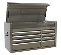 Sealey PTB104008SS Topchest 8 Drawer 1055mm Stainless Steel Heavy-Duty