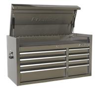 Sealey PTB104008SS Topchest 8 Drawer 1055mm Stainless Steel Heavy Duty
