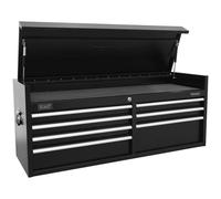 Topchest 7 Drawer 1415mm Extra-Wide Heavy-Duty Black