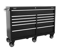 Sealey Rollcab/Tool Chest on Wheels 11 Drawer 1430mm Extra-Wide Heavy-Duty Rollcab - PTB143011