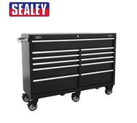 Sealey Rollcab/Tool Chest on Wheels 11 Drawer 1430mm Extra-Wide Heavy-Duty Rollcab - PTB143011