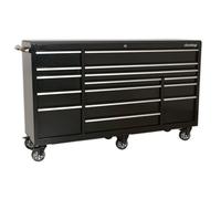 Sealey PTB183015 Heavy-Duty Rollcab 15 Drawer 1845mm (Black)