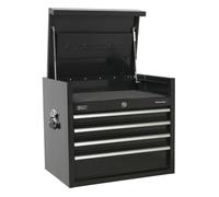 Sealey PTB66004 Premier™ Heavy-Duty Topchest 4 Drawer 660mm - Black
