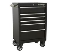 Sealey Ptb67506 Rollcab 6 Drawer 675Mm Heavy-Duty Black
