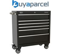Sealey Rollcab 6 Drawer 930mm Heavy-Duty Black PTB93006