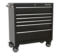 Sealey Ptb93006 Rollcab 6 Drawer 930Mm Heavy-Duty Black