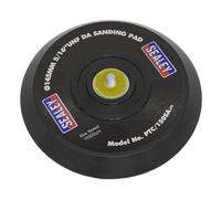Sealey PTC/150SA DA Backing Pad for Stick-On Discs Ø145mm 5/16"UNF , Black