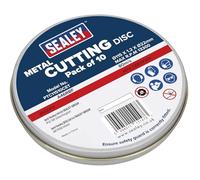 Sealey PTC11510CET Cutting Disc 115 x 1.2mm 22mm Bore Pack of 10 , Red