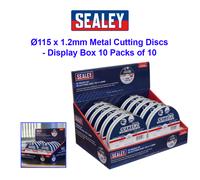 Sealey PTC11510CETD Cutting Disc 115x1.2mm Counter Top Display 10 Packs of 10