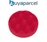 Sealey PTCCHW80R Hook-and-Loop Buffing & Polishing Foam Head 80 x 25mm - Red/Ult