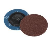 Sealey PTCQC5080 Quick Change Sanding Disc Ø50mm 80Grit Pack of 10