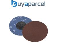 Sealey PTCQC75120 75mm Quick Change Sanding Disc 120Grit - Pack of 10