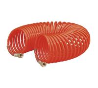 Sealey PU Coiled Air Hose 10m x Ø6mm with 1/4BSP Unions