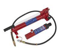 Sealey RE97.10-COMBO 10tonne Push Ram with Pump & Hose Assembly