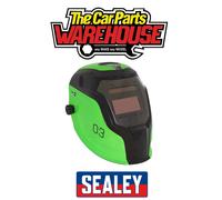 Sealey PWH3 Green Solar Power Auto Switching Darkening Welding Helmet Shade 9-13