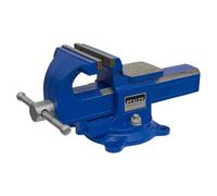 Sealey Qave125 Vice 125Mm Quick Action Swivel Base Sg Iron
