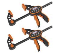 Sealey QBC1502 Quick Bar Clamp Set 150mm 2pc