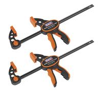 Sealey QBC3002 Quick Bar Clamp 300mm 2 Piece Set