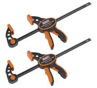 Sealey Quick Bar Clamp Pack of 2