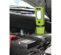 Sealey Led3601G Rechargeable 360? Inspection Lamp 2W Cob + 1W Led Green