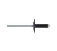Sealey RAB4010L Aluminium Large Flange Rivet 4 x 10mm, Black - Pack of 200