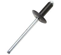 Sealey RAB4010L Aluminium Rivet Black Large Flange 4 x 10mm Pack o...