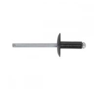 Aluminium Rivet Black Large Flange 4 x 14mm Pack of 200