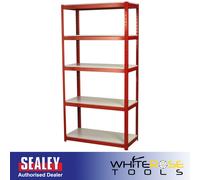 Sealey Racking Unit with 5 Shelves 500kg Capacity Per Level Steel Frame