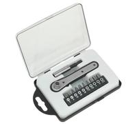 Sealey Ratchet Driver Bit Set With Composite Grip Covering Shaft 12Pc S0775