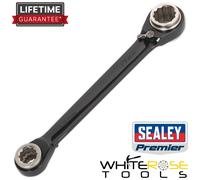 Sealey Ratchet Ring Spanner Reversible 4 in 1 72 Tooth 10mm 13mm 17mm 19mm