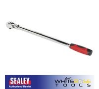 SEALEY 3/8" Sq Dr 455mm 18" Flexi Head Ratchet Handle/Wrench Socket Bar AK6697