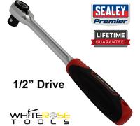 Sealey AK8989 Compact Head Ratchet Wrench 1/2inSq Drive - Platinum Series