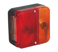 Sealey Rear Square Lamp Cluster 12V With Bulbs & 4-Functions E-Approved Tb18