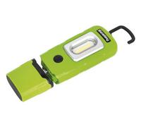 Sealey Rechargeable 360 Degree Inspection Lamp Led Flash Light Torch Green Led3601G