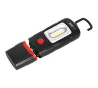 Sealey Rechargeable 360° Inspection Lamp 2W Cob + 1W Led Li-ion Black
