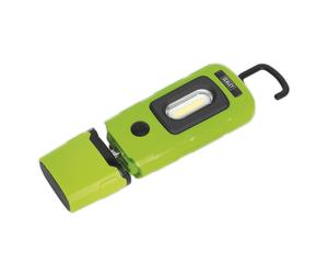 Sealey Rechargeable 360Â° Inspection Light 3W COB & 1W SMD LED - Green LED3601G